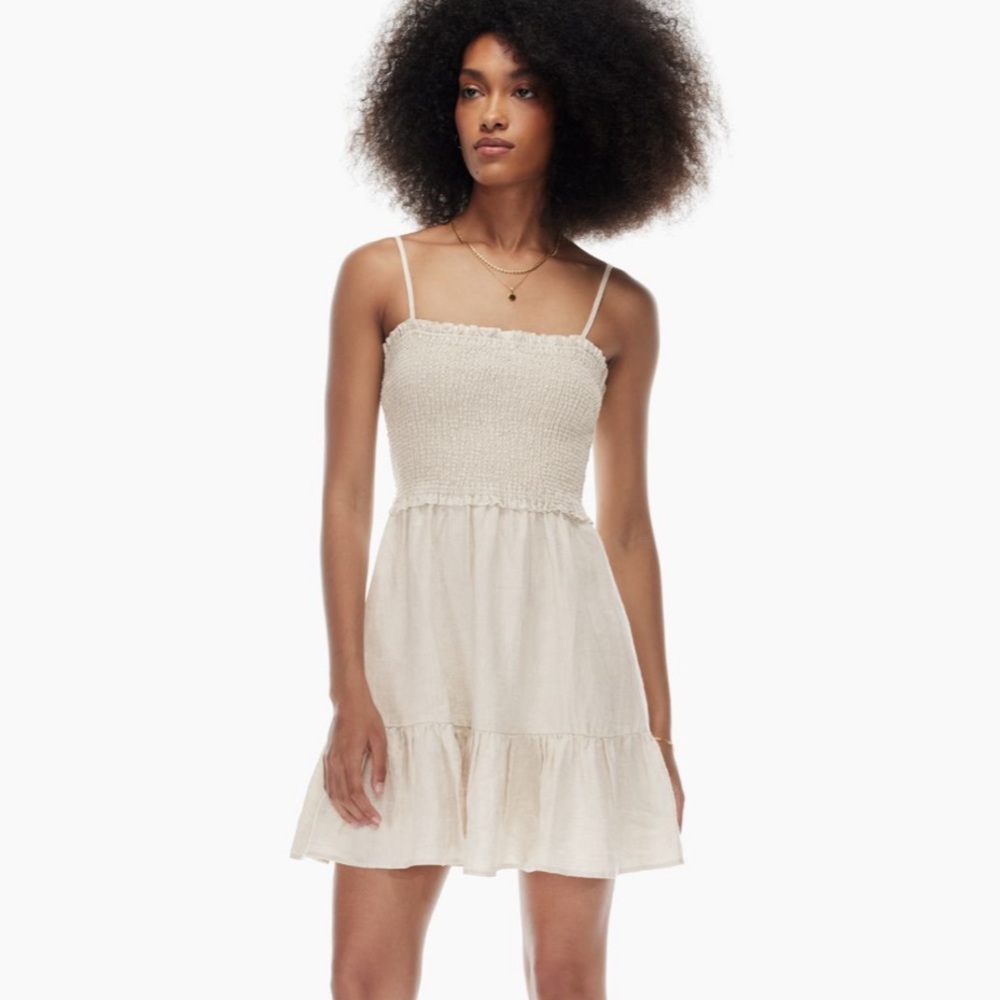 Aritzia Tempest Linen Sleeveless Dress